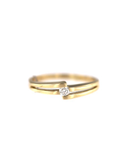 Yellow gold engagement ring with diamond DGBR09-15