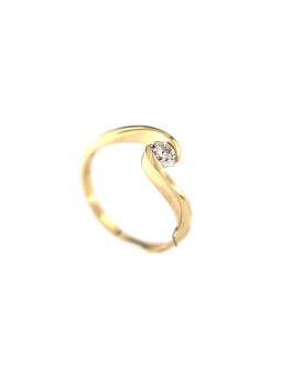 Yellow gold engagement ring with diamond DGBR09-16