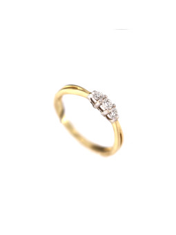 Yellow gold engagement ring with diamond DGBR08-19