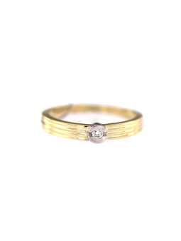 Yellow gold ring with diamond DGBR05-22