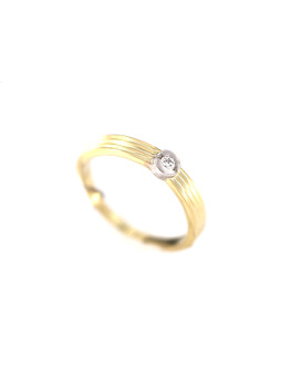 Yellow gold ring with diamond DGBR05-22