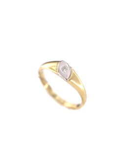 Yellow gold ring with diamond DGBR05-27