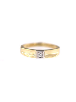 Yellow gold ring with diamond DGBR07-22