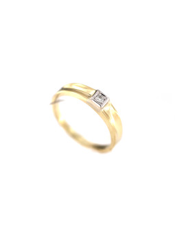 Yellow gold ring with diamond DGBR07-22