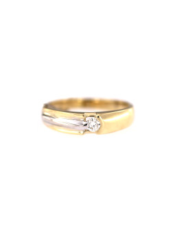 Yellow gold ring with diamond DGBR07-26