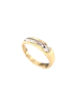 Yellow gold ring with diamond DGBR07-26