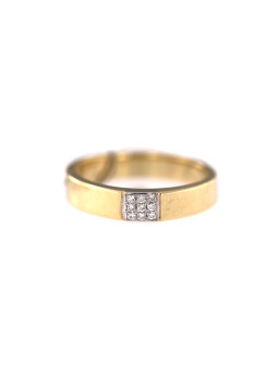 Yellow gold ring with diamond DGBR08-16