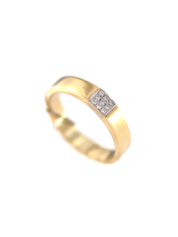 Yellow gold ring with diamond DGBR08-16