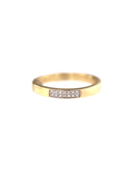 Yellow gold ring with diamond DGBR08-15
