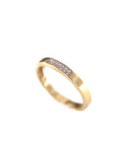 Yellow gold ring with diamond DGBR08-15