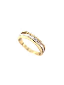 Yellow gold ring with diamond DGBR08-17