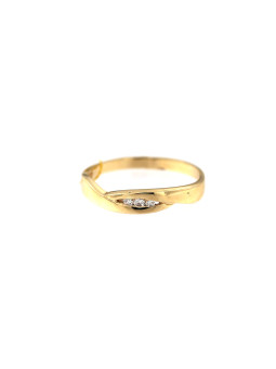 Yellow gold ring with diamond DGBR08-11