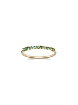 Yellow gold ring with tsavorite DGBR12-TS-03