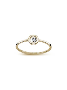 Yellow gold ring with...