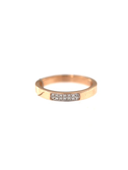 Rose gold ring with...