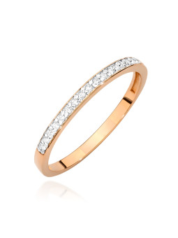 Rose gold ring with...