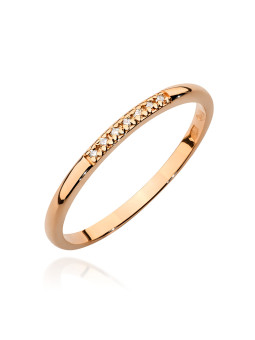 Rose gold ring with...