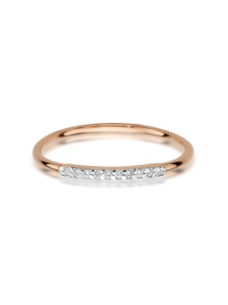 Rose gold ring with...