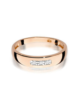 Rose gold ring with...