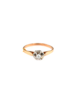 Rose gold ring with diamond...