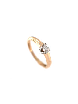 Rose gold engagement ring with diamonds DRBR14-16