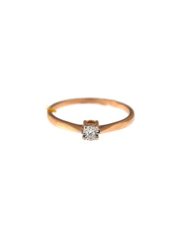 Rose gold ring with diamond...