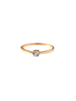 Rose gold ring with diamond DRBR01-14