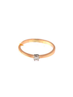 Rose gold ring with diamond...