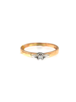 Rose gold ring with diamond...