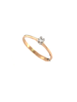 Rose gold ring with diamond...