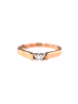 Rose gold engagement ring with diamond DRBR01-49