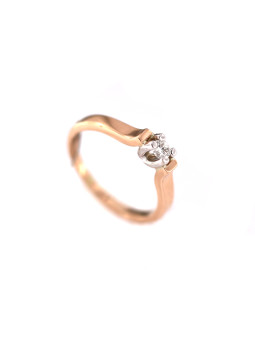 Rose gold engagement ring with diamond DRBR01-49