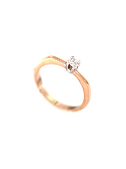 Rose gold engagement ring with diamond DRBR01-50
