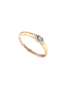 Rose gold engagement ring with diamond DRBR01-54