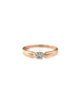 Rose gold engagement ring with diamond DRBR01-55
