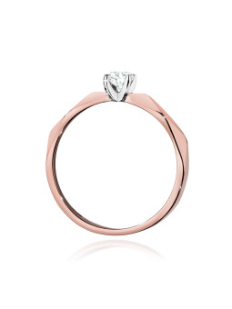 Rose gold engagement ring with diamond DRBR01-56