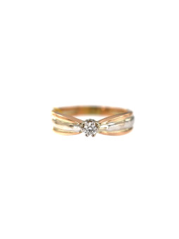 Rose gold ring with diamond DRBR02-27