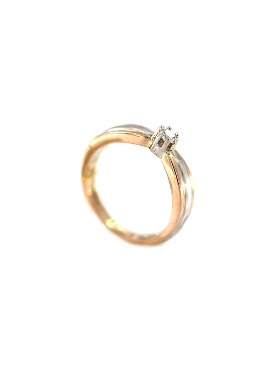 Rose gold ring with diamond DRBR02-27