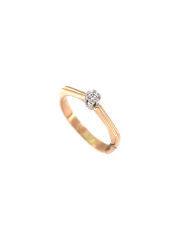 Rose gold ring with diamond...