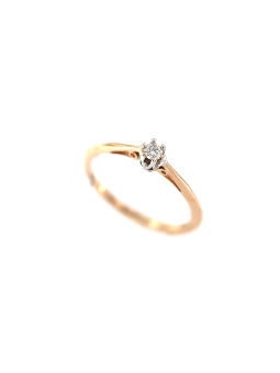 Rose gold ring with diamond DRBR02-46 16.5MM