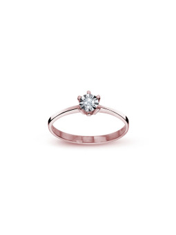 Rose gold ring with diamond...