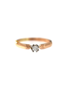 Rose gold ring with diamond...