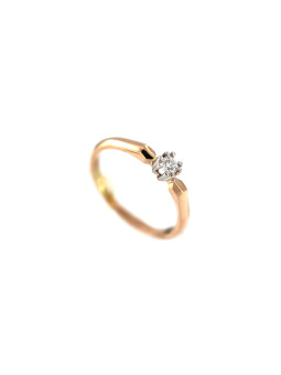 Rose gold ring with diamond DRBR03-08