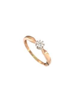 Rose gold ring with diamond...