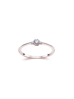 Rose gold ring with diamond...