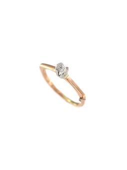 Rose gold ring with diamond DRBR07-08