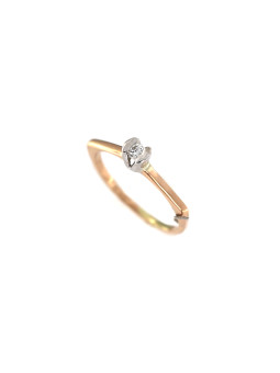 Rose gold ring with diamond...