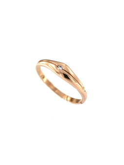 Rose gold ring with diamond...