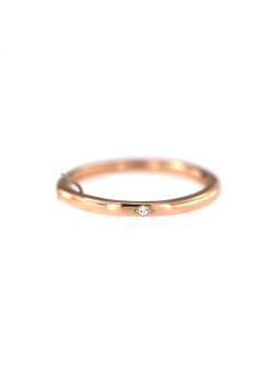 Rose gold ring with diamond...