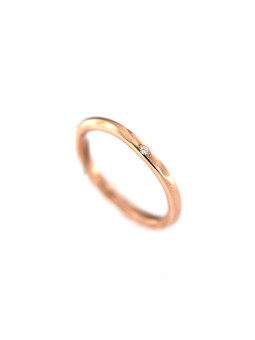Rose gold ring with diamond DRBR12-43